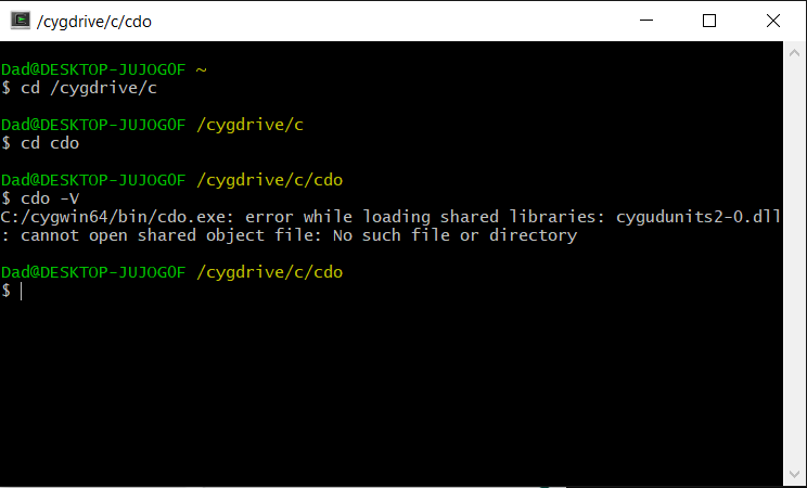 Updated Windows 10 Cygwin Install Cdo Project Management Service