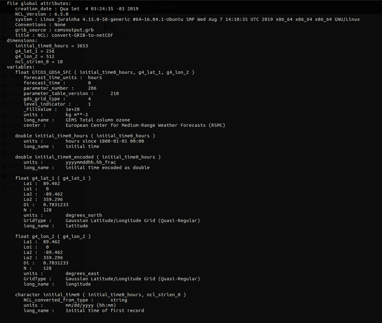 Warning Cdfcheckvars Unsupported Data Type Char String Skipped Variable Initial Time 0 Cdo Project Management Service